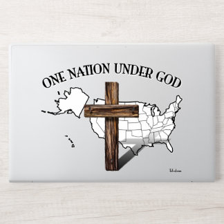 One Nation Under God with US outline HP Laptop Skin
