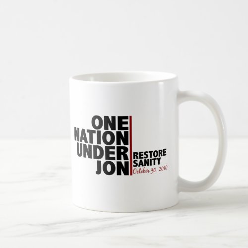 one nation under jon stewart coffee mug