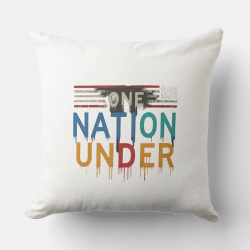 One Nation Under pillow cover