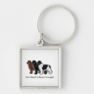 One Newf is Never Enough! Keychain