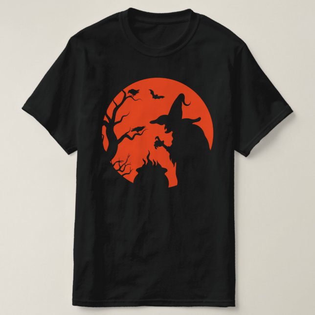 One Nickel Garage / Witch Silhouette T-Shirt (Design Front)