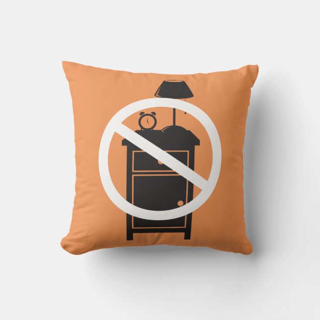 One Night Stand Throw Pillow (Front)