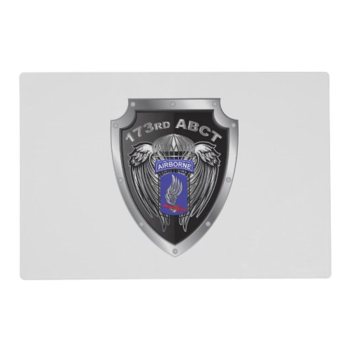 One of a Kind 173rd Airborne Brigade Combat Team Placemat
