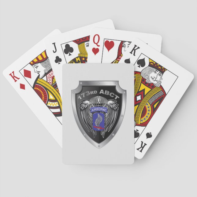 One of a Kind 173rd Airborne Brigade Combat Team Poker Cards (Back)