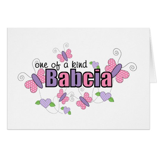 One Of A Kind Babcia Cards (Front Horizontal)