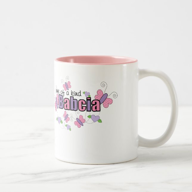 One Of A Kind Babcia Two-Tone Coffee Mug (Right)