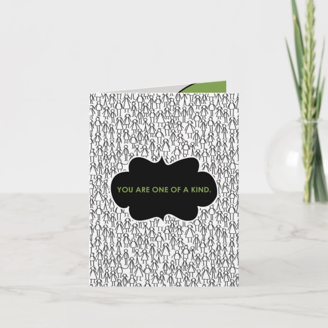 One of A Kind Card (Front)