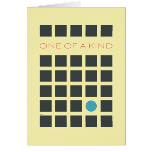 One Of A Kind Cards (Front)