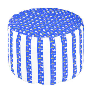 One of a Kind Costume Design Round Pouf