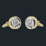 One Of A Kind Easy Customizable Personalized Gold Cufflinks<br><div class="desc">custom personalized cuff links from Ricaso</div>
