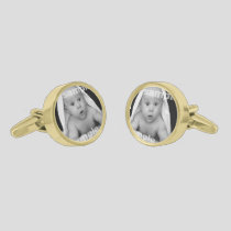 One Of A Kind Easy Customizable Personalized Gold Cufflinks
