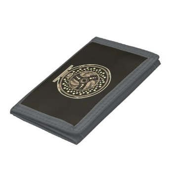 One-of-a-kind Fly Fishing Reel Design Fisherman's Trifold Wallet by TroutWhiskers at Zazzle