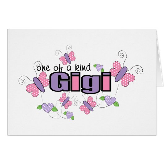 One Of A Kind Gigi Cards (Front Horizontal)