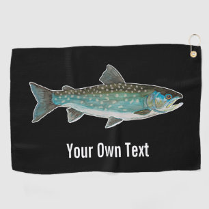 One-of-a-Kind Greenland Char Fly Fishing Angler's Golf Towel