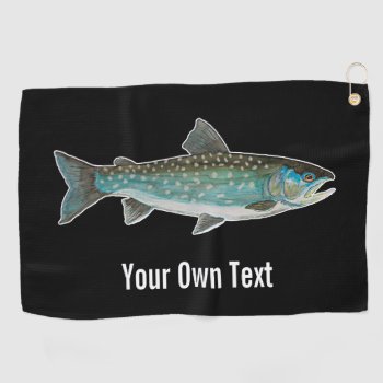 One-of-a-kind Greenland Char Fly Fishing Angler's Golf Towel by TroutWhiskers at Zazzle