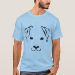 One-of-a-kind Hand Drawn 5 Lines Dog Tie Dye Shirt at Zazzle