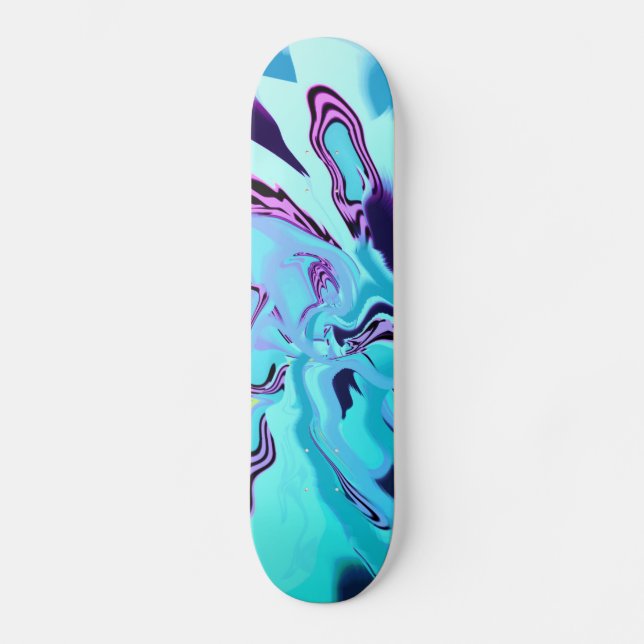 One-Of-A-Kind Hand-Painted Original Art Cool  Skateboard (Front)
