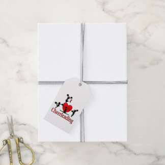 One of a Kind I Heart Cheer Leading Gift Tags