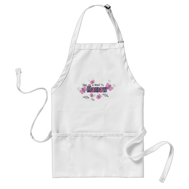 One Of A Kind Mamaw Adult Apron (Front)