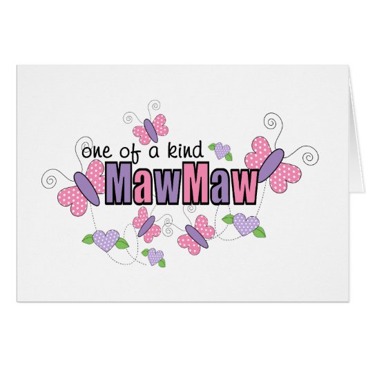 One Of A Kind MawMaw Cards (Front Horizontal)