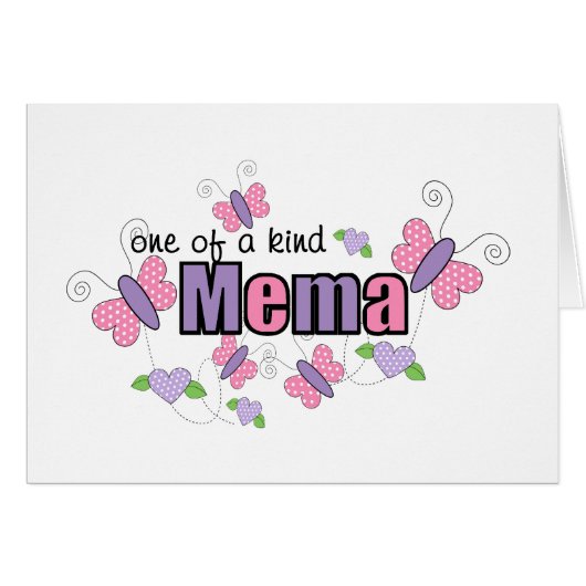 One Of A Kind Mema Cards (Front Horizontal)