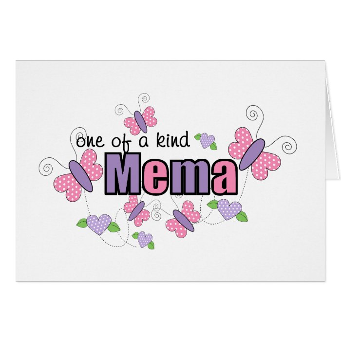 One Of A Kind Mema Cards