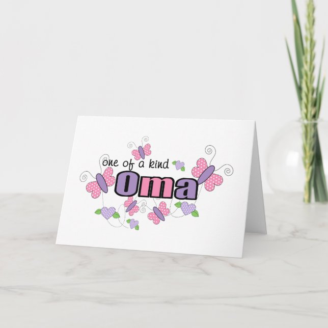 One Of A Kind Oma Card (Front)