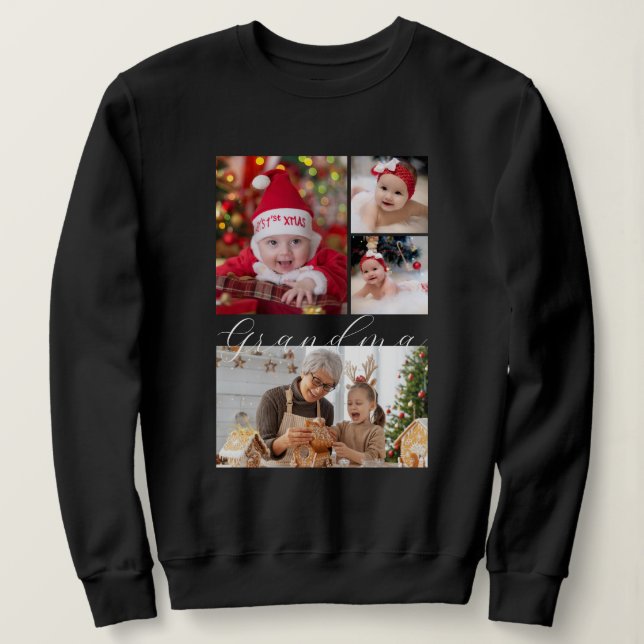 One Of A Kind Photo College Personalized Christmas Sweatshirt (Design Front)