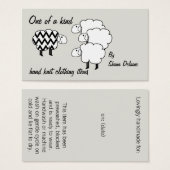 One Of A Kind Sheep Black And White (Front & Back)