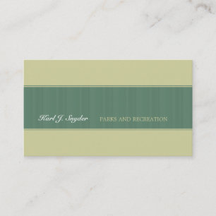 One of a Kind  Simplistic Classic Forest Mod Green Business Card