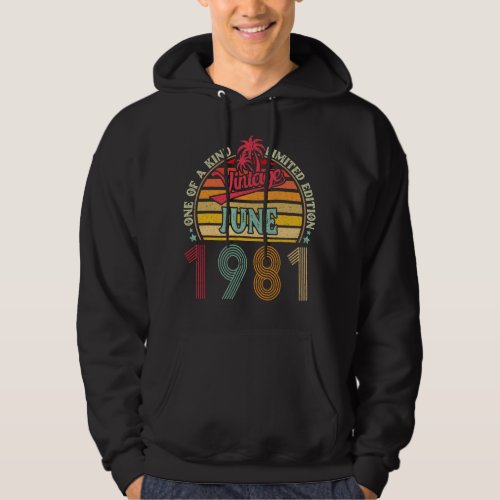 One Of A Kind Vintage Limited Edition June 1981 Hoodie