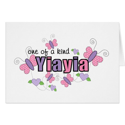 One Of A Kind YiaYia Cards (Front Horizontal)