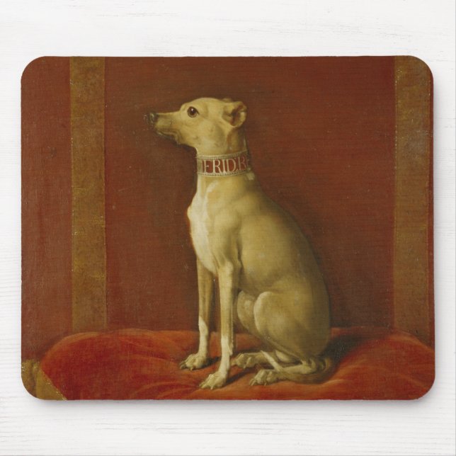 One of Frederick II's Italian greyhounds Mouse Pad (Front)