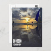 One of Kind Boracay  Beach Sunset Postcard (Front/Back)