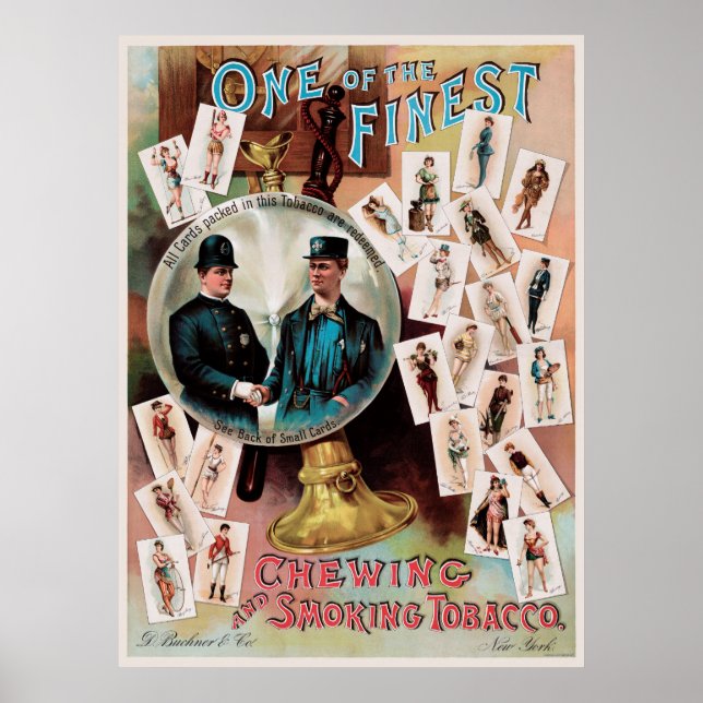 One of the Finest. Chewing and Smoking Tobacco. Poster (Front)