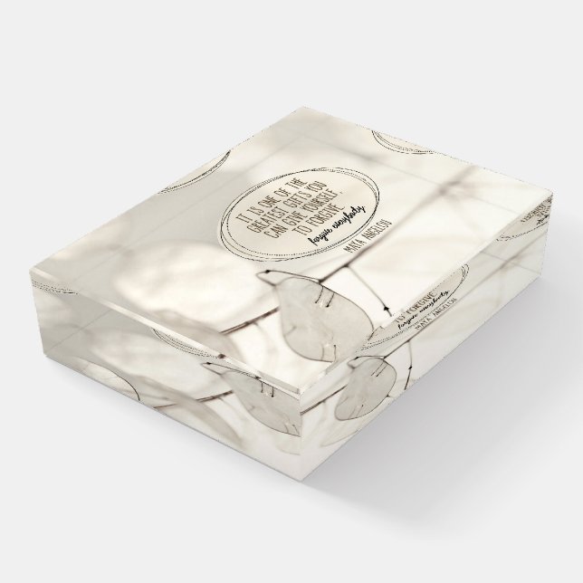 One of the Greatest Gifts Paperweight (Angled)