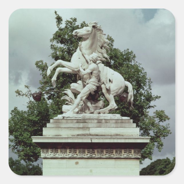 One of the two 'Marly Horses', 1739-45 Square Sticker (Front)