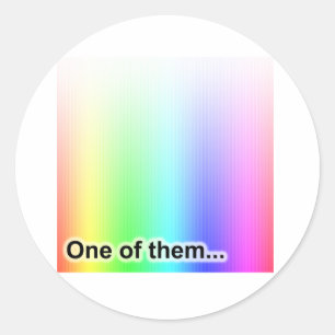 One of Them Classic Round Sticker