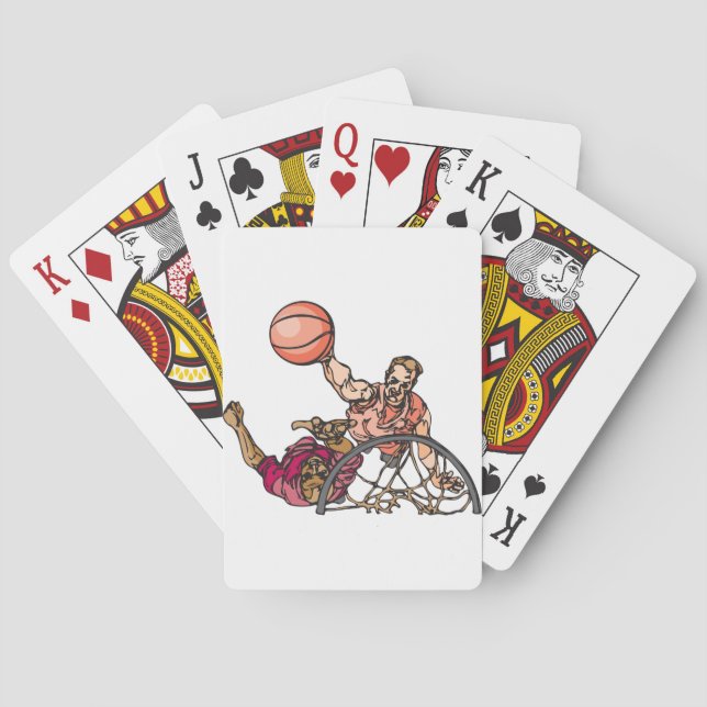 One On One Basketball Poker Cards (Back)