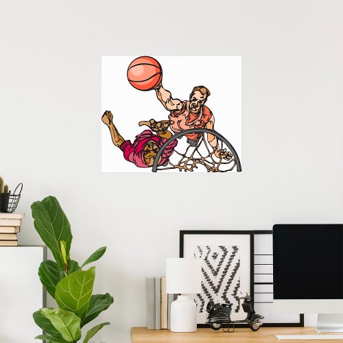 One On One Basketball Poster