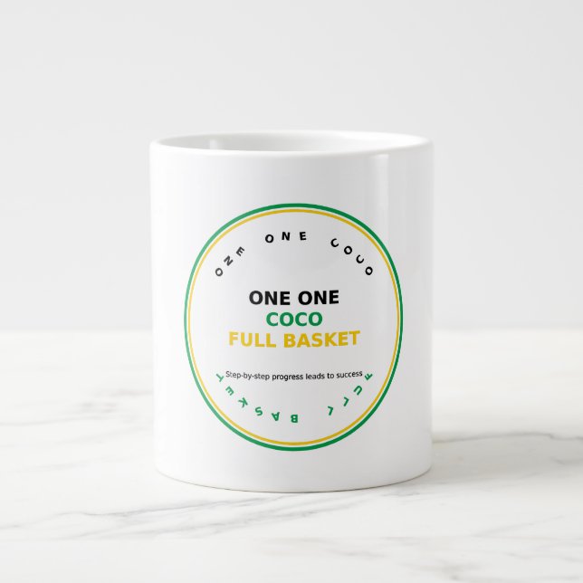 One One Coco Full Basket Giant Coffee Mug (Front)
