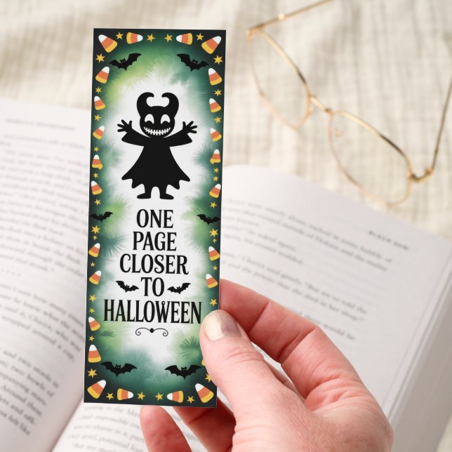 One Page Closer To Halloween Bookmarks (Hand)