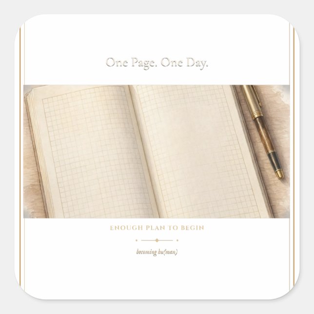 One Page One Day Planner Sticker (Front)