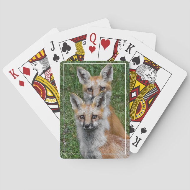 One Pair...Of Foxes Poker Cards (Back)