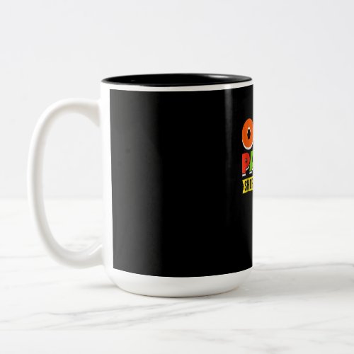 One Parrot Short Of Crazy Parrots Bird Lovers Two_Tone Coffee Mug