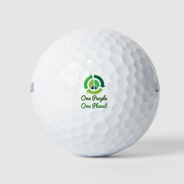 One People One Planet Golf Balls | Zazzle