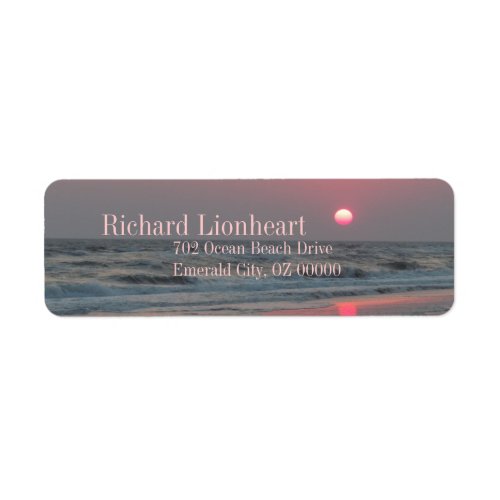 One Perfect Sunset _ Oak Island NC Label