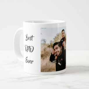 One Photo best Dad ever Giant Coffee Mug