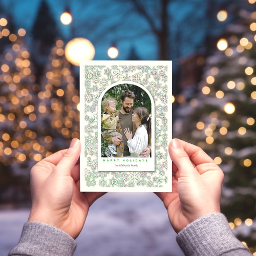 One photo template Happy Holidays Holiday Card