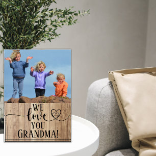 One Photo We Love You Grandma Mother's Day Gift